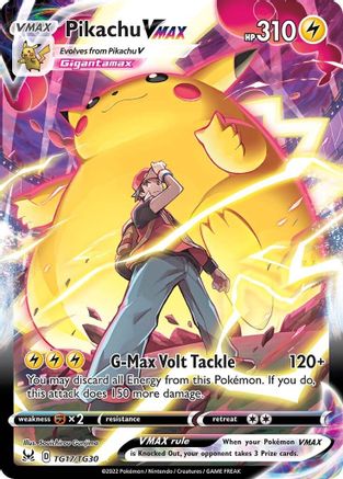 Pikachu VMAX TG17 - Holofoil SWSH11 Lost Origin Trainer Gallery - Ultra Rare