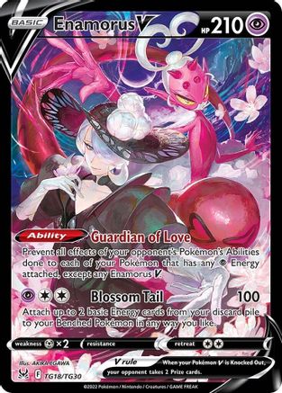 Enamorus V TG18 - Holofoil SWSH11 Lost Origin Trainer Gallery - Ultra Rare