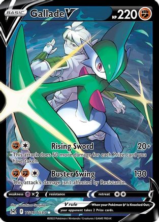 Gallade V TG19 - Holofoil SWSH11 Lost Origin Trainer Gallery - Ultra Rare