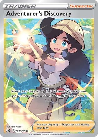 Adventurer's Discovery TG23 - Holofoil SWSH11 Lost Origin Trainer Gallery - Ultra Rare