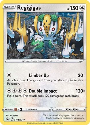 Regigigas (Cosmos Holo) SWSH247 - Holofoil SWSH Sword & Shield Promo Cards - Promo