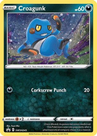 Croagunk (Cosmos Holo) SWSH245 - Holofoil SWSH Sword & Shield Promo Cards - Promo