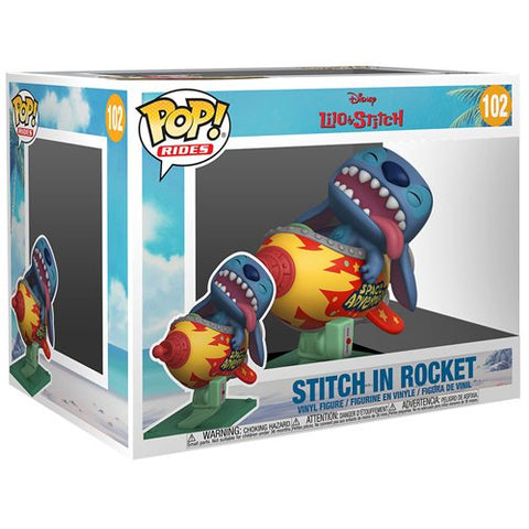 Funko Pop! Lilo & Stitch Stitch in Rocket #102 BIG POP RIDES