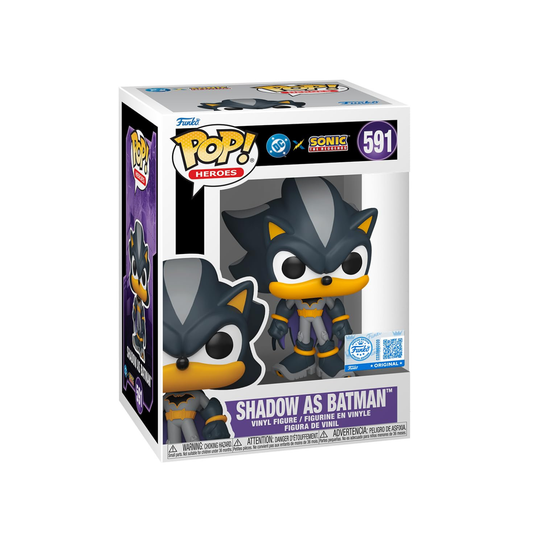 Funko Pop! DC x Sonic The Hedgehog - Shadow as Batman / Silver as The Green Lantern / Sonic as The Flash / Tails as Cyborg / Amy as Wonder Woman / Knuckles as Superman *PREORDER*