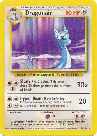 Dragonair 018 Base Set - Rare
