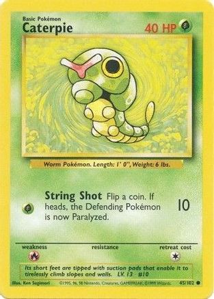 Caterpie 045 Base Set - Common