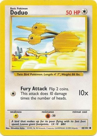 Doduo 048 Base Set - Common