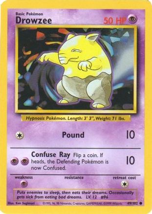 Drowzee 049 Base Set - Common
