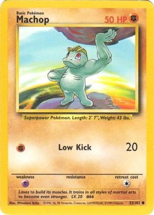 Machop 052 Base Set - Common