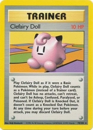 Clefairy Doll 070 Base Set - Rare
