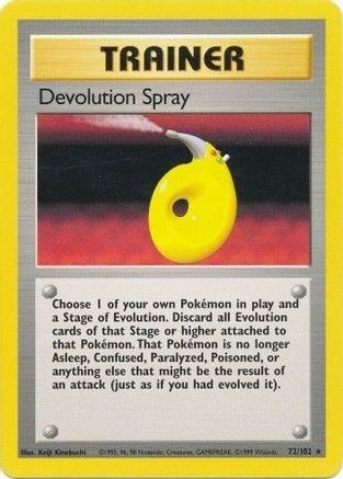Devolution Spray 072 Base Set - Rare