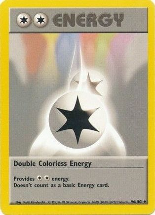 Double Colorless Energy 096 Base Set - Uncommon