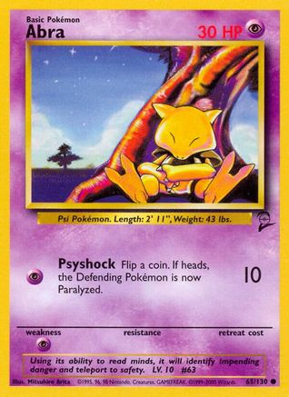 Abra 065 Base Set 2 - Common