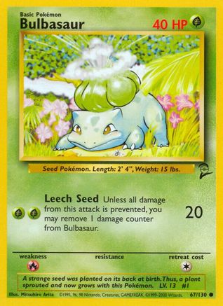 Bulbasaur 067 Base Set 2 - Common