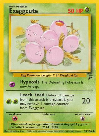 Exeggcute 074 Base Set 2 - Common