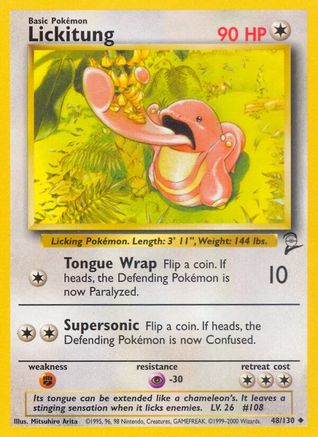 Lickitung 048 Base Set 2 - Uncommon