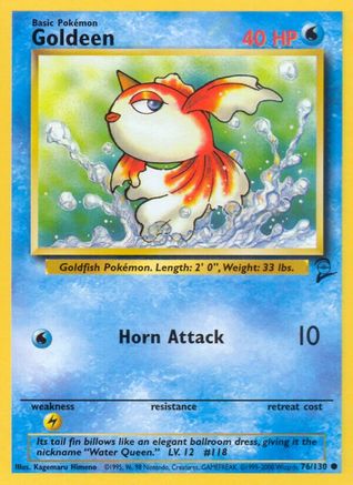 Goldeen 076 Base Set 2 - Common