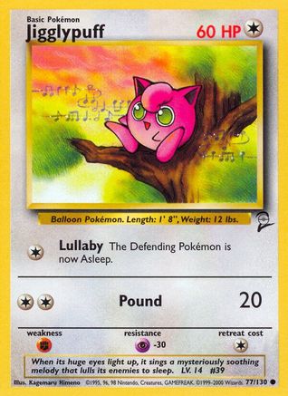 Jigglypuff 077 Base Set 2 - Common