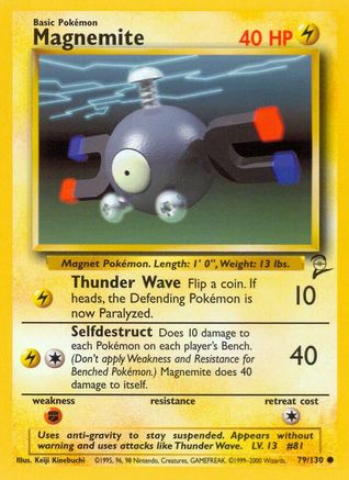 Magnemite 079 Base Set 2 - Common