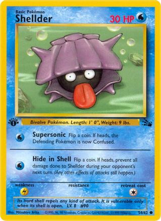 Shellder 054 - Unlimited Fossil - Common