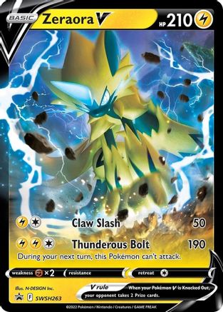 Zeraora V SWSH263 - Holofoil SWSH Sword & Shield Promo Cards - Promo