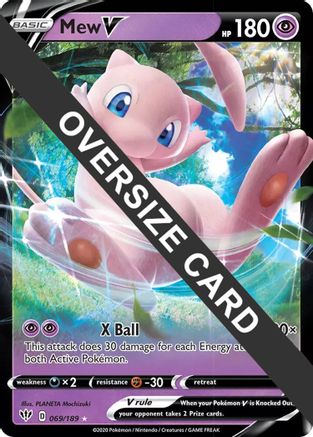 Mew V - 069/189/189 - Holofoil Jumbo Cards - Promo