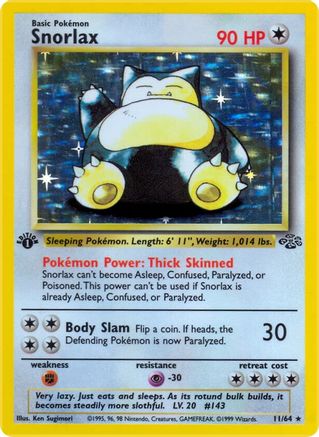 Snorlax (11) (11) 011 - Unlimited Holofoil Jungle - Holo Rare