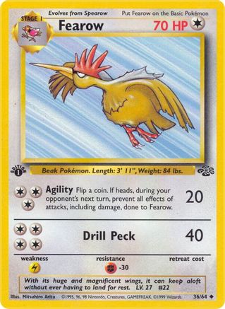 Fearow 036 - 1st Edition Jungle - Uncommon