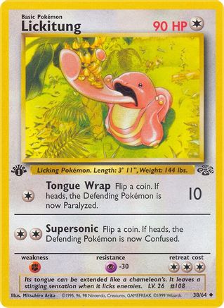 Lickitung 038 - 1st Edition Jungle - Uncommon