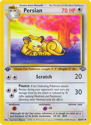 Persian 042 - 1st Edition Jungle - Uncommon