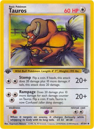 Tauros 047 - Unlimited Jungle - Uncommon