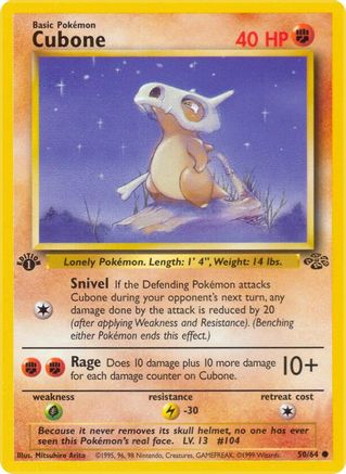 Cubone 050 - 1st Edition Jungle - Common