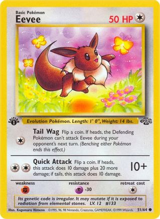 Eevee 051 - 1st Edition Jungle - Common