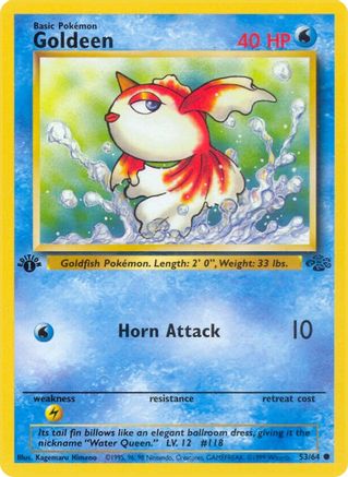 Goldeen 053 - 1st Edition Jungle - Common