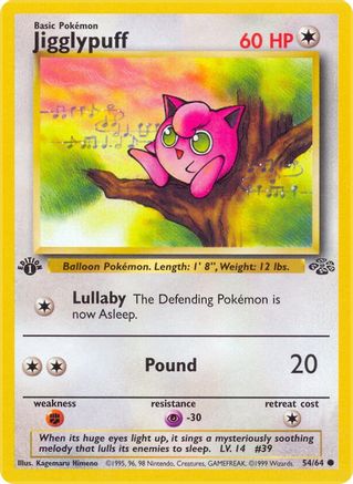 Jigglypuff 054 - 1st Edition Jungle - Common