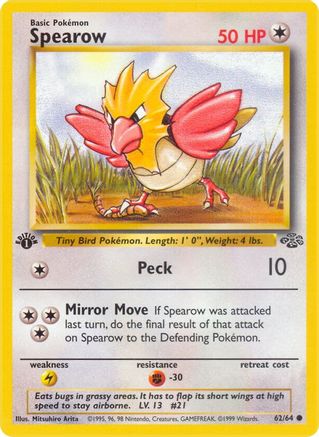 Spearow 062 - Unlimited Jungle - Common
