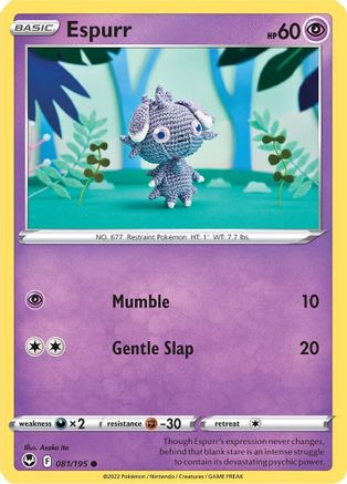 Espurr 081 SWSH12 Silver Tempest - Common
