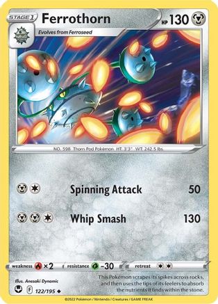 Ferrothorn 122 SWSH12 Silver Tempest - Uncommon