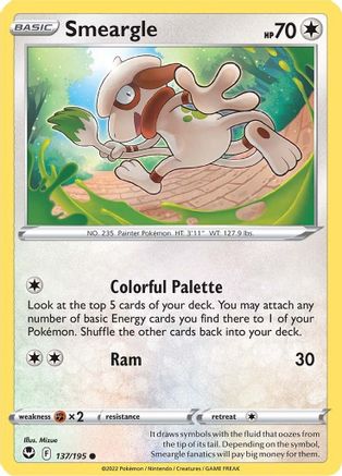 Smeargle 137 SWSH12 Silver Tempest - Common