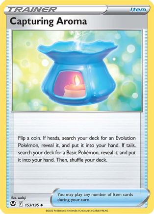 Capturing Aroma 153 - Reverse Holofoil SWSH12 Silver Tempest - Uncommon