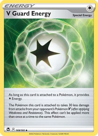 V Guard Energy 169 - Reverse Holofoil SWSH12 Silver Tempest - Uncommon