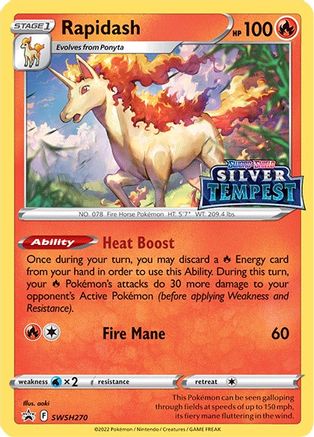 Rapidash (Prerelease) SWSH270 - Holofoil SWSH Sword & Shield Promo Cards - Promo