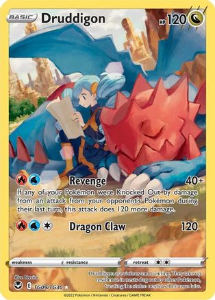 Druddigon TG09 - Holofoil SWSH12 Silver Tempest Trainer Gallery - Ultra Rare