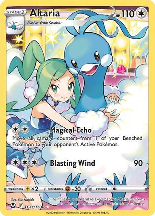 Altaria TG11 - Holofoil SWSH12 Silver Tempest Trainer Gallery - Ultra Rare