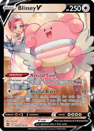 Blissey V TG22 - Holofoil SWSH12 Silver Tempest Trainer Gallery - Ultra Rare