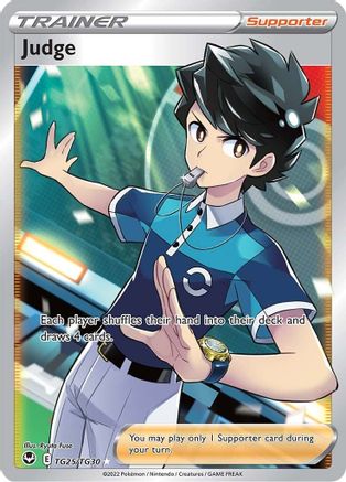 Judge TG25 - Holofoil SWSH12 Silver Tempest Trainer Gallery - Ultra Rare
