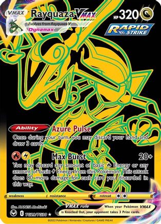 Rayquaza VMAX (Secret) TG29 - Holofoil SWSH12 Silver Tempest Trainer Gallery - Secret Rare
