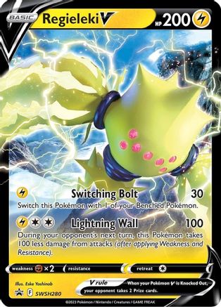Regieleki V SWSH280 - Holofoil SWSH Sword & Shield Promo Cards - Promo