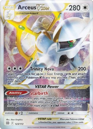Arceus VSTAR (Metal Card) 123/172 - Holofoil Miscellaneous Cards & Products - Promo