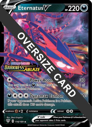 Eternatus V - 116/189/189 - Holofoil Jumbo Cards - Promo